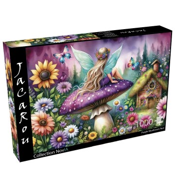 JaCaRou Puzzle - Purple Mushroom Rest - 1000 Stukjes 2