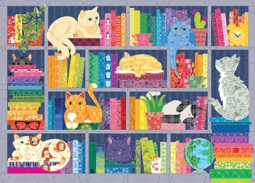 Cobble Hill - Rainbow Cats - 500 XL Stukjes