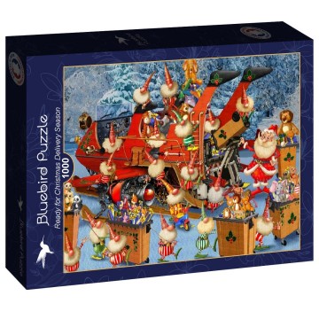Bluebird Puzzle - Ready for Christmas Delivery Season - 1000 Stukjes 2