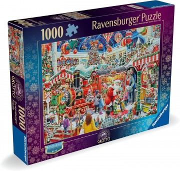Ravensburger - Santa's Steam Train Grotto - 1000 Stukjes 2