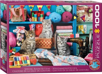 Eurographics - Sewing Room Kittens - 1000 Stukjes 2