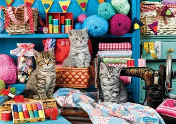 Eurographics - Sewing Room Kittens - 1000 Stukjes