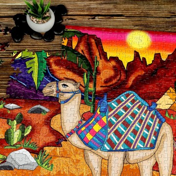 JaCaRou Puzzle - Ship of the Desert - 1000 Stukjes 3