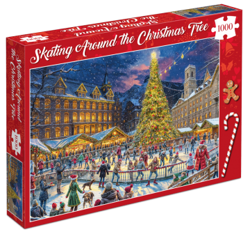 Tucker's Fun Factory - Skating Around the Christmas Tree - 1000 Stukjes Schade 2