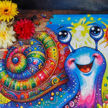 Delfy Puzzle - Snail You Later! - 1000 Stukjes 3