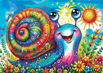 Delfy Puzzle - Snail You Later! - 1000 Stukjes