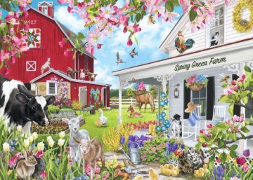 Bluebird Puzzle - Spring Green Farm - 1500 Stukjes