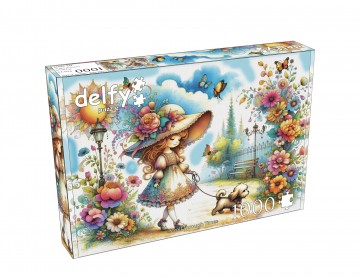 Delfy Puzzle - Stroll Through Time - 1000 Stukjes 2