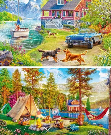 Trefl - Summertime Relax - 2 x 500 Stukjes