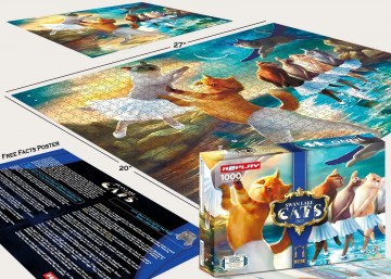 A2Play - Swan Lake Cats - 1000 Stukjes 3