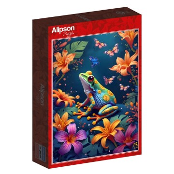 Alipson Puzzle - La Grenouille le Bal des Papillons - 1000 Stukjes 2