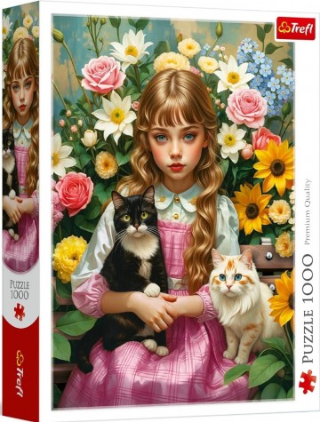 Trefl - The Girl with the Cats - 1000 Stukjes 2