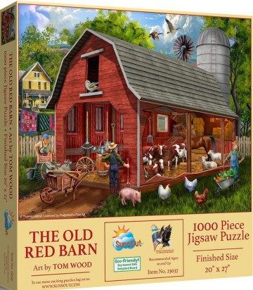 SunsOut - The Old Red Barn - 1000 Stukjes 2
