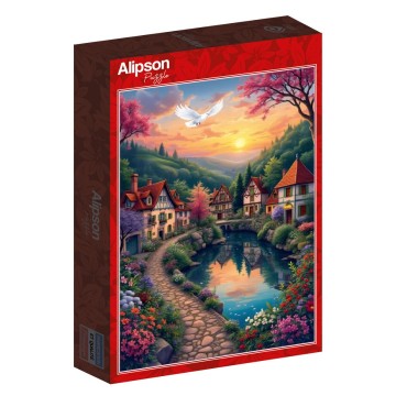 Alipson Puzzle - Le Village au Bord de L'eau - 500 Stukjes 2