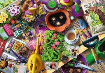 Trefl - Tidying Up the Garden - 1000 Stukjes