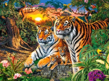 Castorland - Tiger Family - 2000 Stukjes