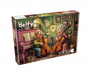 Delfy Puzzle - Timeless Music Duo - 1000 Stukjes 2