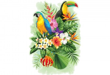Wooden.City - Tropical Birds - 300 Stukjes