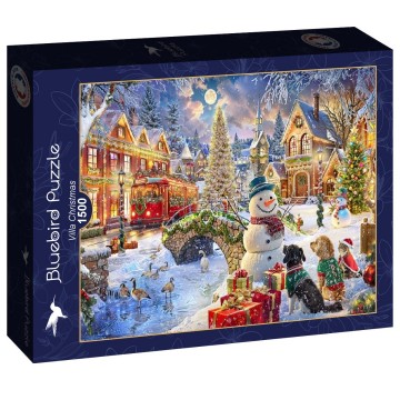 Bluebird Puzzle - Villa de Noël - 1500 Stukjes 2