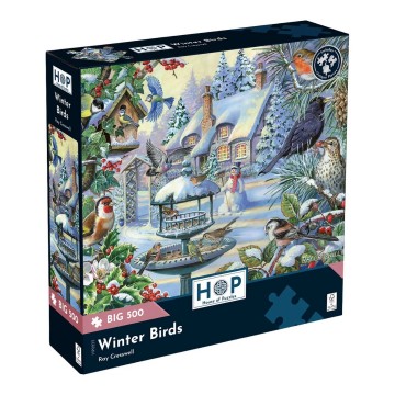 The House of Puzzles - Winter Birds - 500 XL Stukjes 2