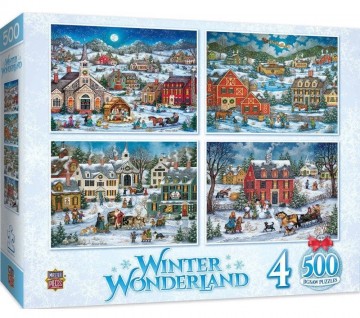 Masterpieces - Winter Wonderland - 4 x 500 Stukjes