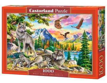 Castorland - Wolf Family and Eagles - 1000 Stukjes 2