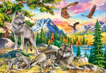 Castorland - Wolf Family and Eagles - 1000 Stukjes