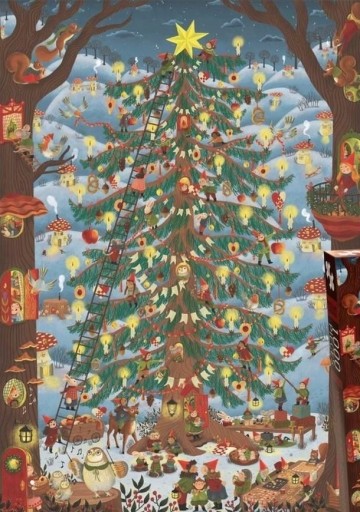 Penny Puzzle - Woodland Christmas - 1000 Stukjes