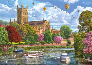 Gibsons - Worcester from the River - 1000 Stukjes