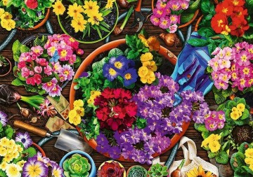 Trefl - Working in the Garden - 2 x 500 Stukjes 4